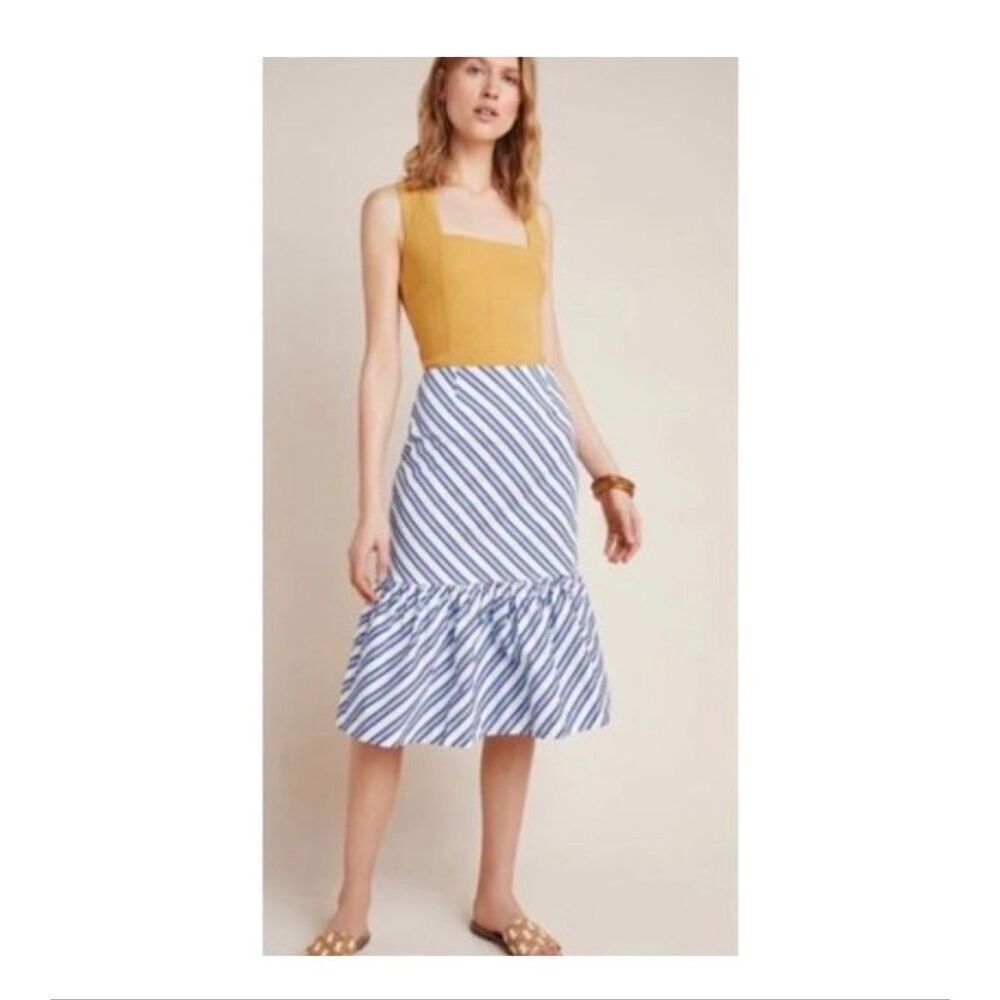 Anthropologie Maeve Ryanne flounced skirt size 0